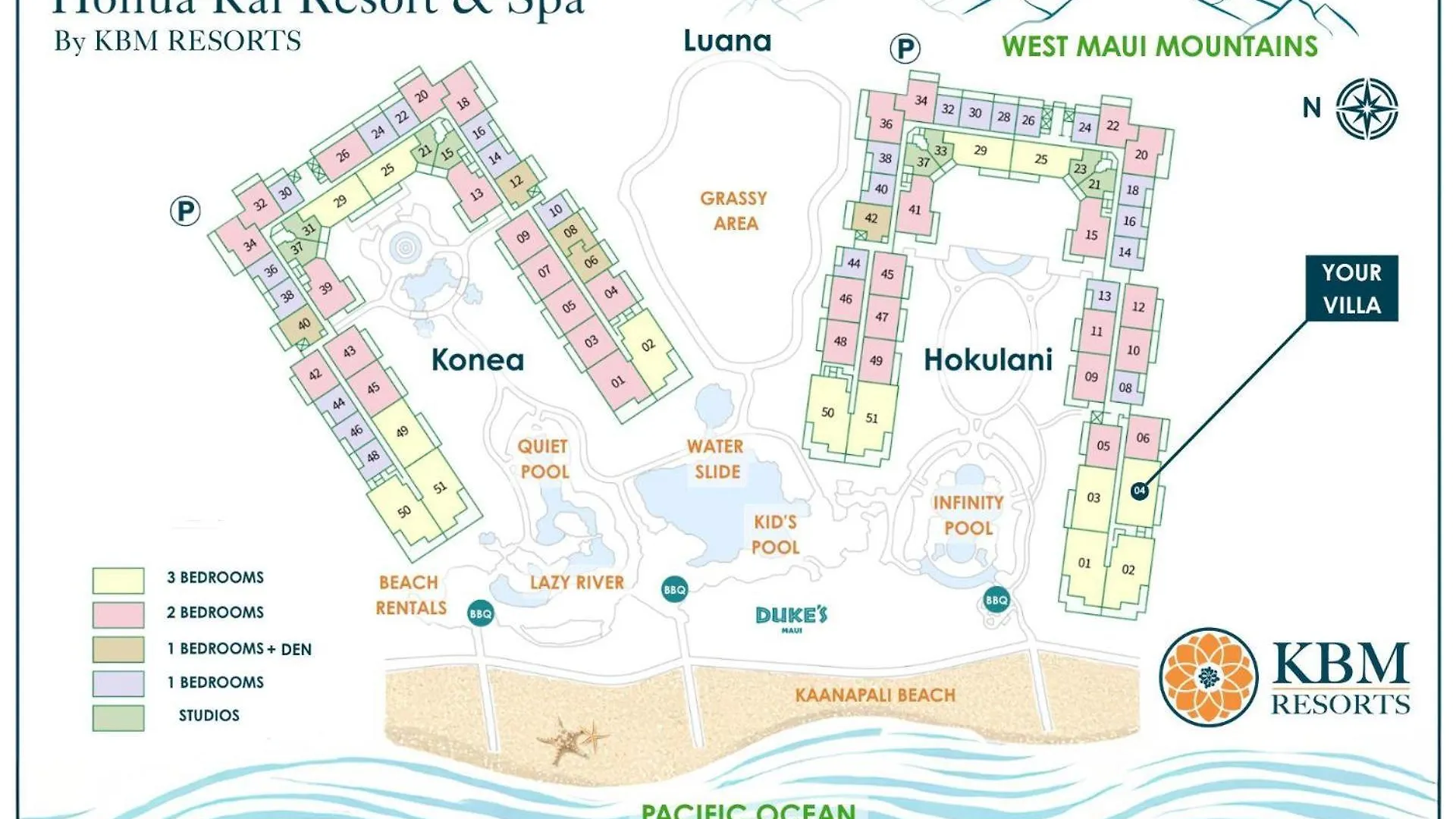 Kbm Resorts Free Car Honua Kai Hokulani Ocean View 2Bedroom Condo Hkh-204 Ocean View Easy Beach And Pool Access Kaanapali 0*,  USA